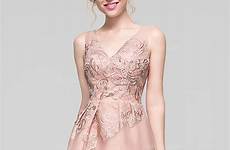 honneur demoiselle robe jjshouse dentelle forme princesse organza