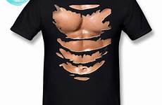 shirt ripped muscle men tee graphic shirts tshirt funny sleeve cotton short summer