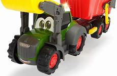 dickie juguetes fendt camiones remolque 65cm luz