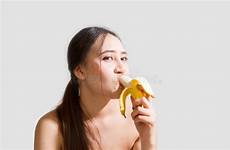 bananas eating woman