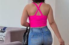 ajustados apretados pantalones calle morena morenas sexis hermosa curvas nalgona