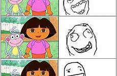 dora funny memes quotes explorer silence jokes comics awkward she true humor rage so don relatable stares know quotesgram staring