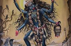 kali goddess painting das vrindavan maa durga hindu mata indian ma poster tattoo hinduismo dioses canvas shiva paintings baby uploaded