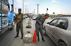 kabul taliban checkpoint policemen guard