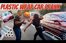 wrap prank plastic