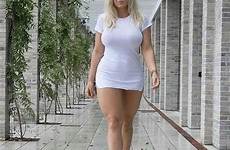 vrouwen voluptuous vrouw blondes thighs missmiafit kleding modellen hermosas rondingen guapas kiezen met benen curvey