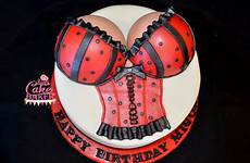 cake boob birthday baker happy polka dot adult red