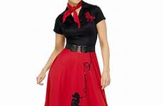 50s poodle disfraz vaselina rock mujer 50er jahre grease damas fifties falda onda kleider halloweencostumes faldas rockabilly 60s tamaño kleid