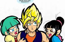 bulma goku chi vegeta dbz vegito dragonball divided potara