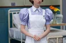 nurse midwife uniform nurses apron jenny norman british maid seconded staffed rewire shabby chic enny hartnell spanking evolution vaso scrubs