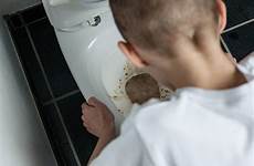 toilet vomiting boy vomit sick kid young close stock bowl similar