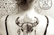 skull cow tattoos tattoo bull roura thigh badass tattoodo skulls instagram