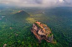 lanka sri destinations sigiriya aerial drone rock