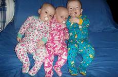 triplets toddler