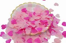 confetti paper 5cm heart petal tissue sparkle 1000pcs mixed pack table wedding color