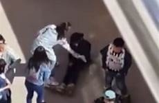 bullies girl school young her face slaps bullied attacked who recoils classmates around videos