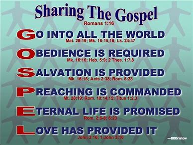 Image result for sharing the gospel of christ