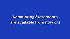 Accounting Statements are available from now on! (6)