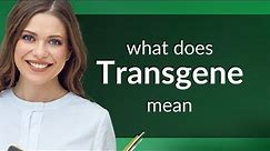 Transgene | definition of TRANSGENE
