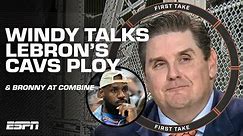 ☝ WHAT'S GOING ON WITH LEBRON? 👆 Windy analyzes LeBron's Cavs publicity stunt | First Take