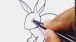 Drawing rabbit #artdrawing #artist #animal #rabbit #herbivoreanimal #artpainiting #artsimple #artwork #beautiful #easy #forest #carrot #arteasy #rabbitdrawing #handmadedesign | drawing easy