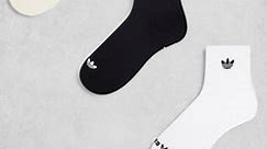 adidas Originals Trefoil 2.0 3-Pack High Quarter socks in multi | ASOS