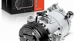 A-Premium A/C AC Compressor with Clutch Compatible with Chevrolet Colorado 2.5L 2015-2021, Equinox 1.5L 2018-2021, GMC Canyon 2.5L 2015-2021, Terrain 1.5L 2018-2021, CVC Style, 5 Grooves