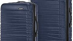 Samsonite Evolve SE Hardside Expandable Luggage with Spinners, Classic Navy, 2PC SET (Carry-on/Medium)
