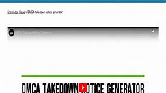 DMCA takedown notice generator