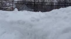 Record snowdrifts in Canada