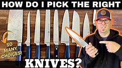 KITCHEN KNIVES 101: How to Pick Out Kitchen Knives? What Knife Do You REALLY Need?