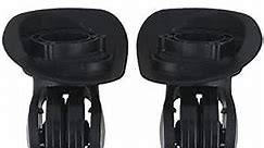 RDEXP Black 1.92inch Wheel Dia Left & Right Luggage Wheels with 6 Screws for Travel Case Replacement Set of 2