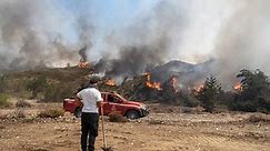 Majority in fires in Greece were started by 'human hand', official says | World News | Sky News