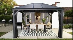 Sojag Portland 10 ft. x 16 ft. Wall Gazebo