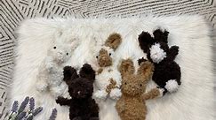 Fluffy Bunnies available on my website now!! www.creeksidecrochet.com | Creekside Crochet