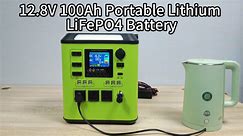 12.8V100Ah portable lithium iron phosphate battery application demonstration#batterylife #battery