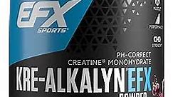 EFX Sports Kre-Alkalyn EFX Powder | pH Correct Creatine Monohydrate Powder Supplement | Strength, Muscle Growth & Performance | 110 Servings (Grape)