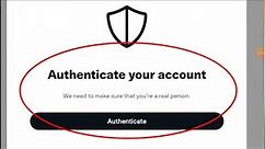 How To Fix Twitter Authenticate your account Problem Solve