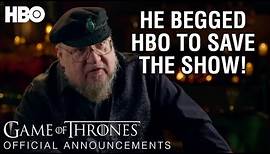 Official Announcements: George R.R. Martin Shames Game of Thrones' Writers David & Dan! (HBO)