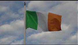 Irish Flag in Dublin Ireland