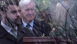 TV stars and mourners arrive for the funeral service of Derek Draper