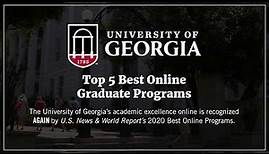 UGA Ranked Best Online Degree Programs by US News and World Report 2020