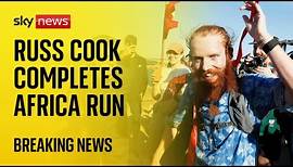 'Hardest Geezer' Russ Cook completes record-breaking run through Africa