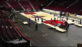Watch Moda Center transform from basketball court to hockey rink (time-lapse video)
