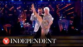 Angela Rippon 'ripped up the dance floor' with her high kick, says Kai Widdrington