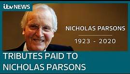 Just a Minute host Nicholas Parsons dies, aged 96 | ITV News