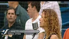 Annette Haas Singing Anthems At Rogers Centre, Toronto.