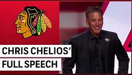 Chris Chelios' full speech before his jersey was raised to the rafters at the United Center