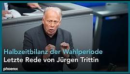 Letzte Rede von Jürgen Trittin im Deutschen Bundestag am 14.12.23