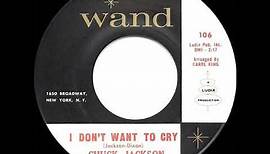 1961 HITS ARCHIVE: I Don’t Want To Cry - Chuck Jackson